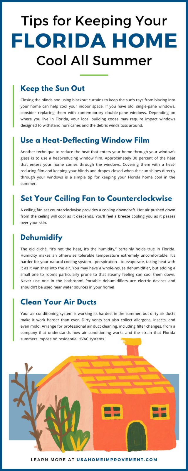 Tips for Keeping Your Florida Home Cool All Summer