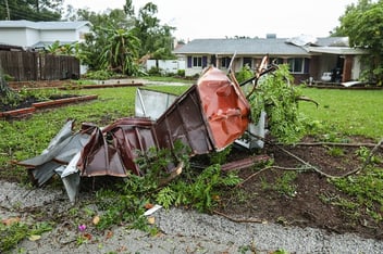 image of hurricane damage