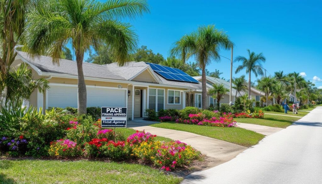 Florida homeowner reviewing PACE financing options for energy-efficient home improvements.