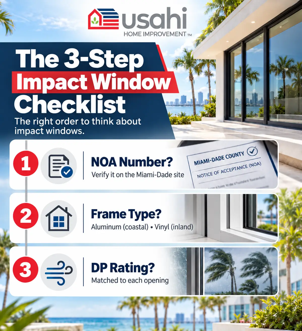 3-Step Impact Window Checklist