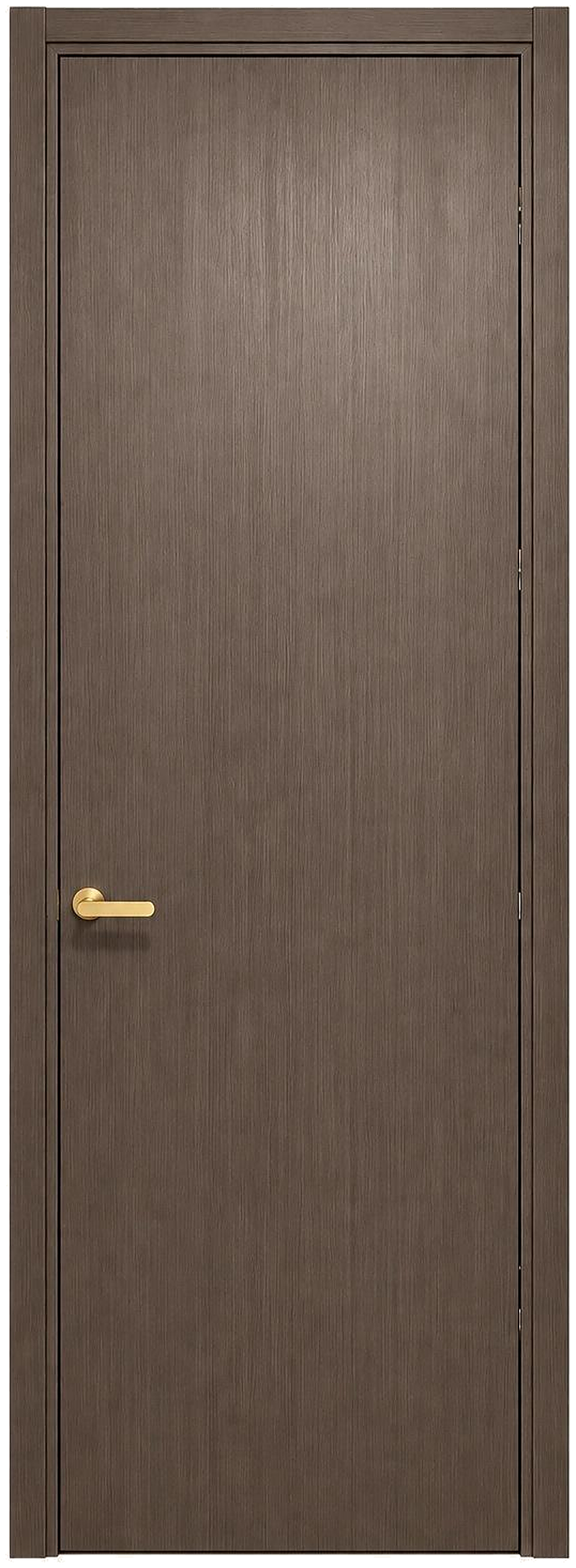 Flush Deep Wood Tone Interior Door